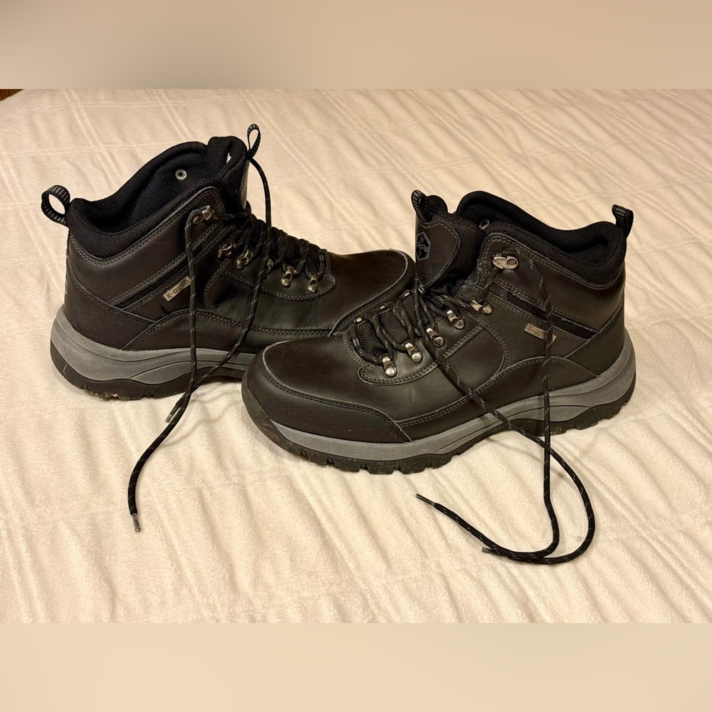 KHOMBU 1127721 SUMMIT BLACK LEATHER K GUARD HIKING ANKLE MENS 11M
BOOTS